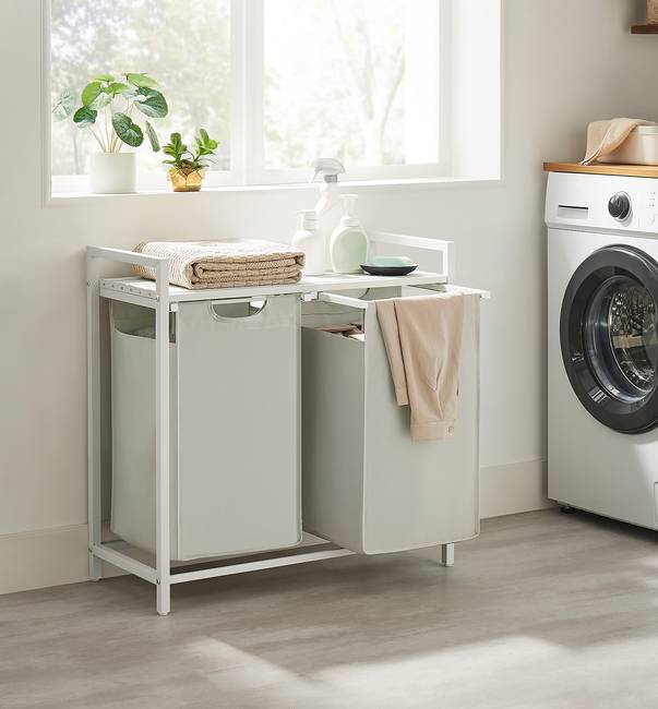 Wäschekorb Aragua Typ A 73 x 71 x 33cm Weiß