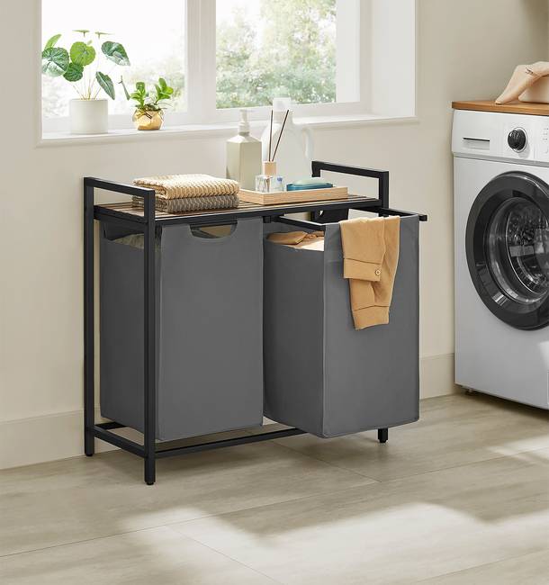 Wäschekorb Aragua Typ A 73 x 72 x 33cm Grau