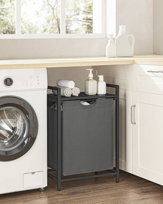 Wäschekorb Andean 50 x 76 x 33cm Grau