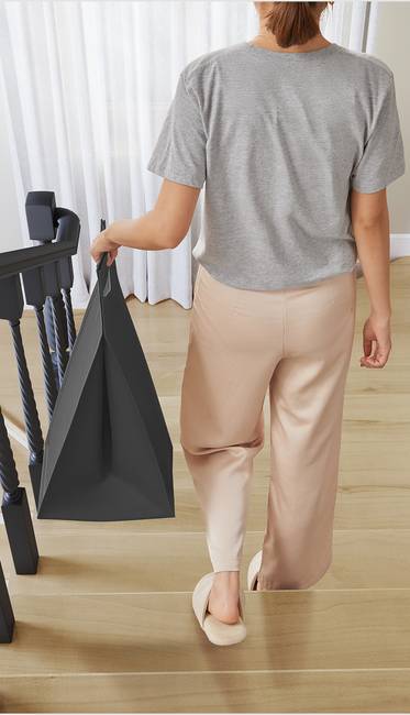 Wäschekorb Calzonales 93 x 72 x 33cm Grau