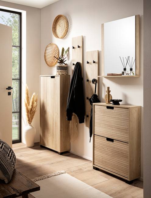 Spiegel Emmik 60 x 71 x 12cm Braun Spanplatte, beschichtet 60 x 71 x 12cm