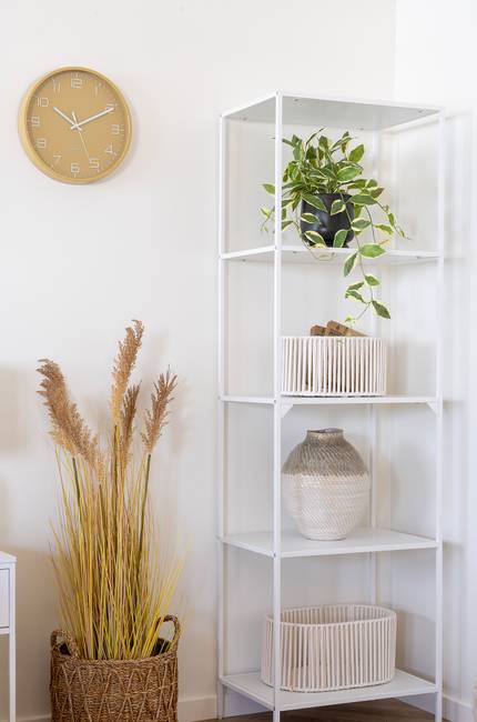 Wanduhr Rosolini Glas, Polythylene 30 x 30 x 4cm Orange