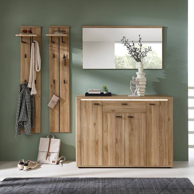 Spiegel - 122 cm 122 x 65 x 2cm Braun Spanplatte, foliert 122 x 65 x 2cm