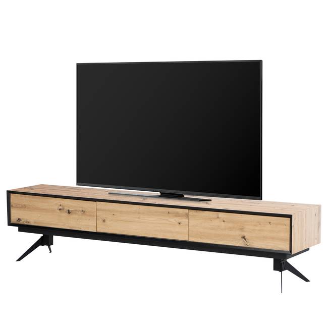 TV-Lowboard Wampee Front & Korpus: MDF Mitteldichte Holzfaserplatte , foliert Gestell: Metall, pulverbeschichtet Braun 200 x 46 x 40cm