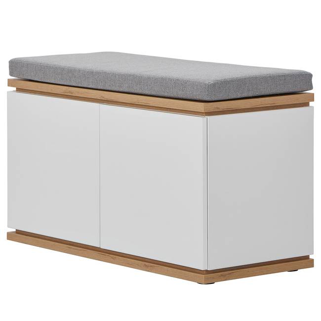Garderobenbank Weiß 85 x 52 x 38cm Polyester