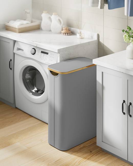 Wäschekorb Jufta 42 x 71 x 23cm Grau