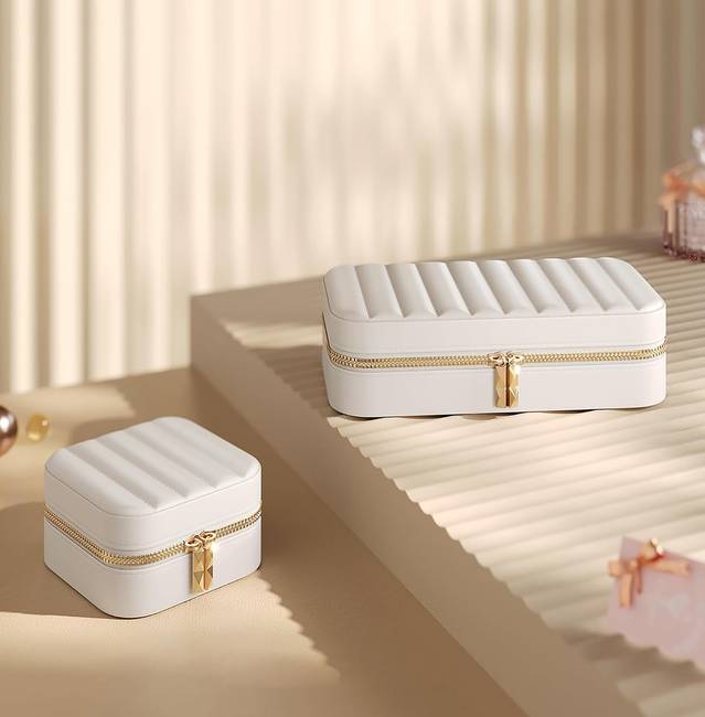 Schmuckkasten Ahzem 21cm Weiß/Weiß