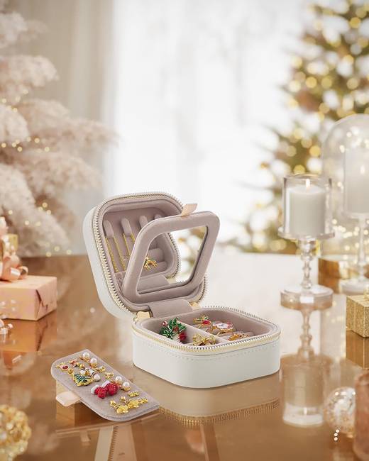 Schmuckkasten Ahzem 11cm Weiß/Weiß