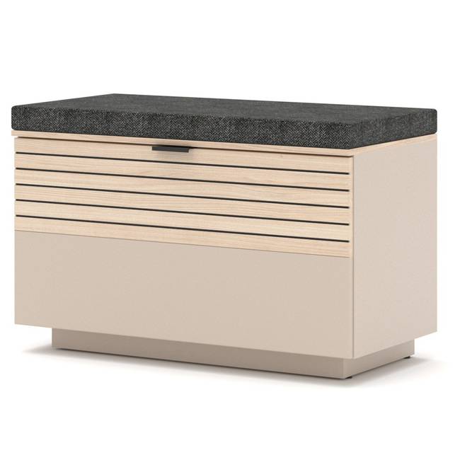 Garderobenbank 78 x 51 x 38cm Beige