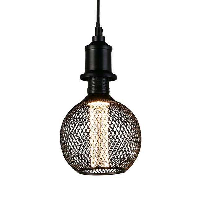 LED-Leuchtmittel Wire Mesh Globe 14 x 16 x 14cm Schwarz