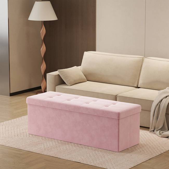 Bettbank Zaykou 110 x 38 x 38cm Pink/Rosa