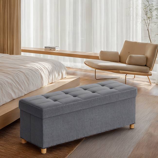 Bettbank Matbes 110 x 40 x 38cm Grau