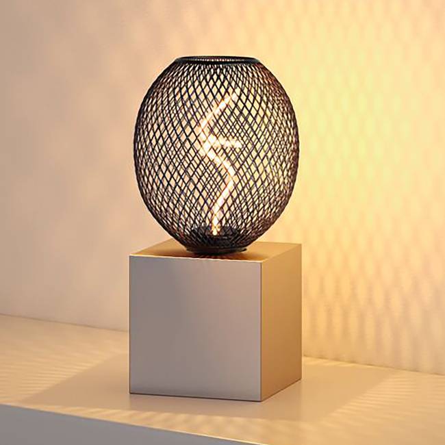 LED-Leuchtmittel Typ A Ø 11cm Schwarz/Schwarz