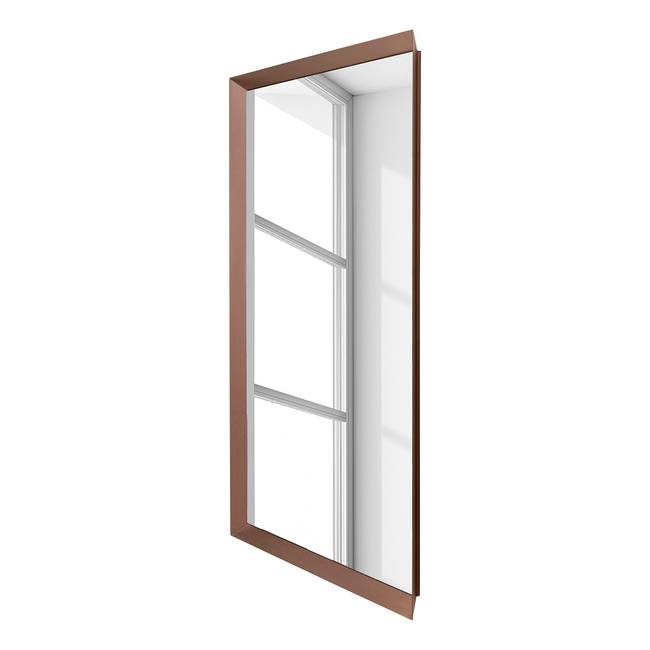 Wandspiegel - rechteckig 80 x 120cm Braun/Braun Rahmen: Stahl, titanbeschichtet 80 x 120cm