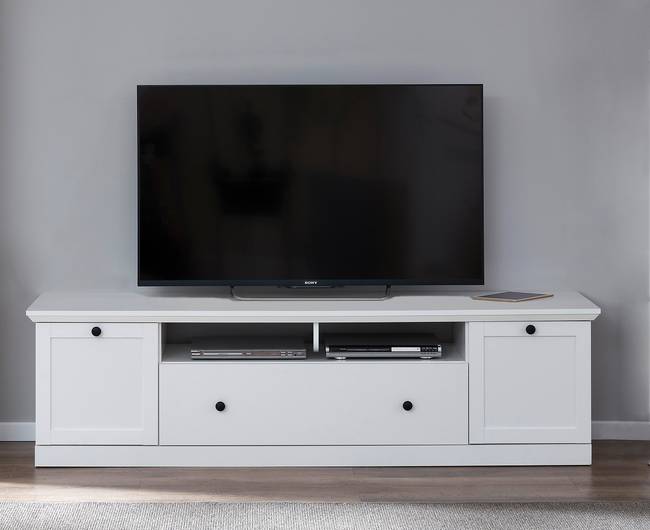 TV-Lowboard Baxter Spanplatte, beschichtet Weiß 177cm