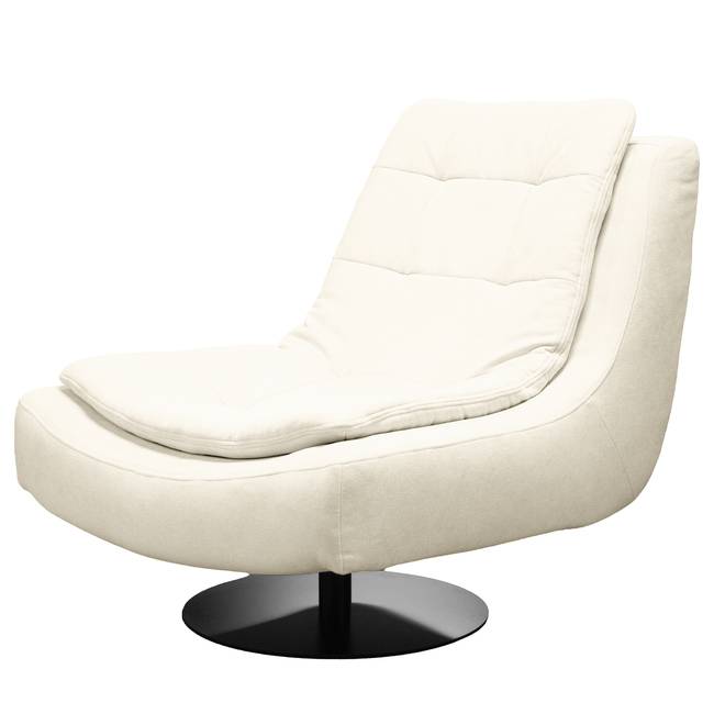 Loungesessel Beige Webstoff Stormy 86 x 92 x 97cm