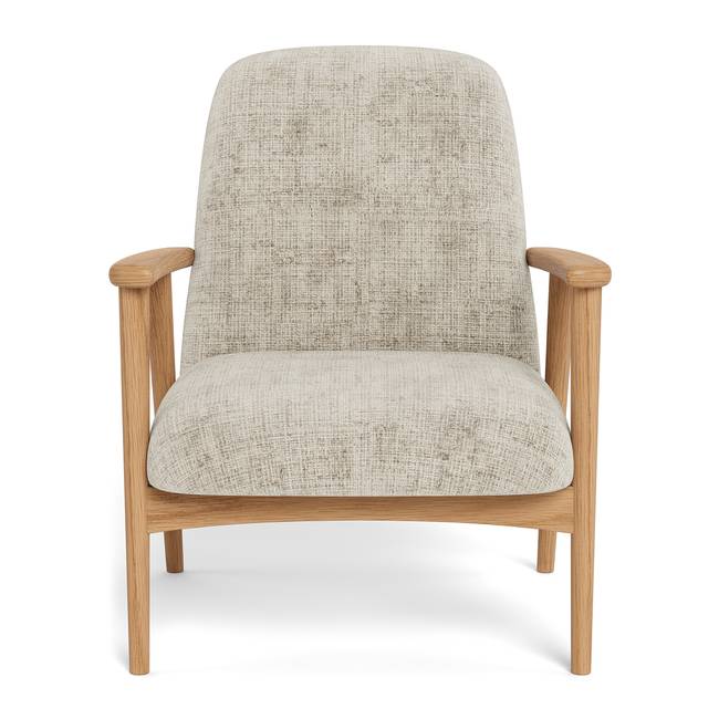 Loungesessel Beige Strukturstoff 71 x 83 x 84cm