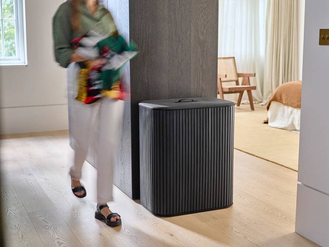 Wäschekorb Tota Trio Luxe 61 x 74 x 41cm Schwarz