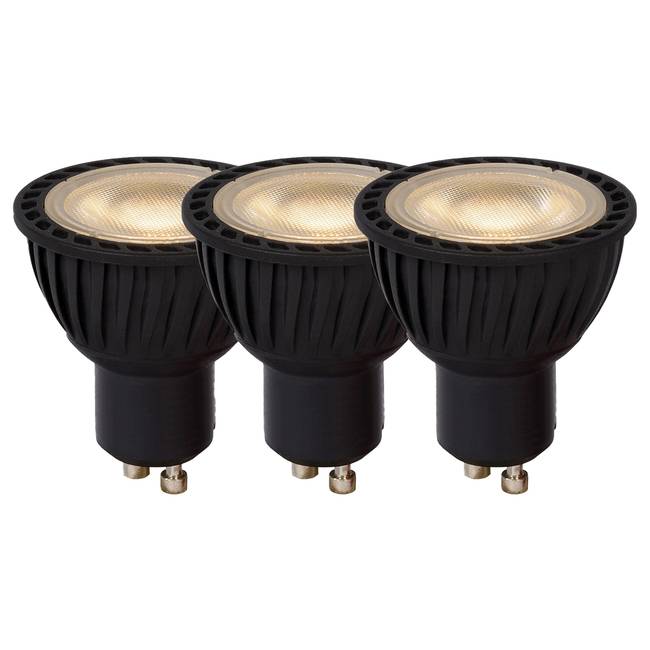 LED-Leuchtmittel MR16 5 x 5 x 5cm Schwarz/Schwarz