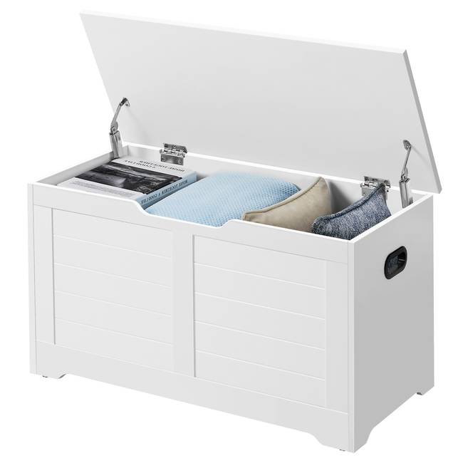 Schuhbank Karanya 80 x 46 x 40cm Weiß