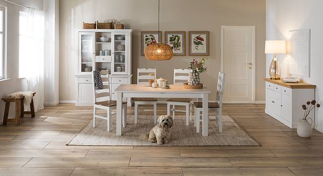 Stuhl Mare 2er-Set 48 x 94 x 43cm Weiß