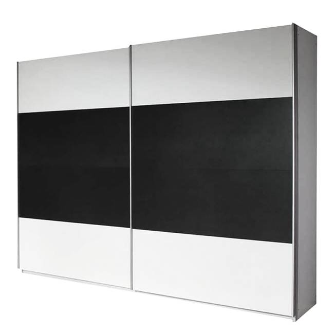Schwebetürenschrank I 315 x 230cm Grau/Weiß/Alpinweiß/Graumetallic