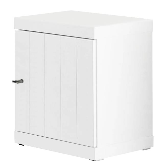 Nachtkommode Robin 44 x 55 x 40cm Weiß