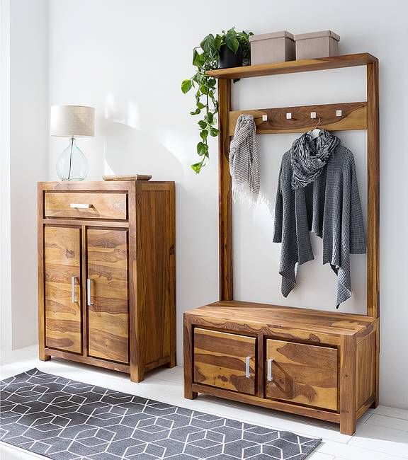 Tischleuchte Loster Ø 30cm Blau/Braun/Durchsichtig/Hellbraun Baumwollstoff E27