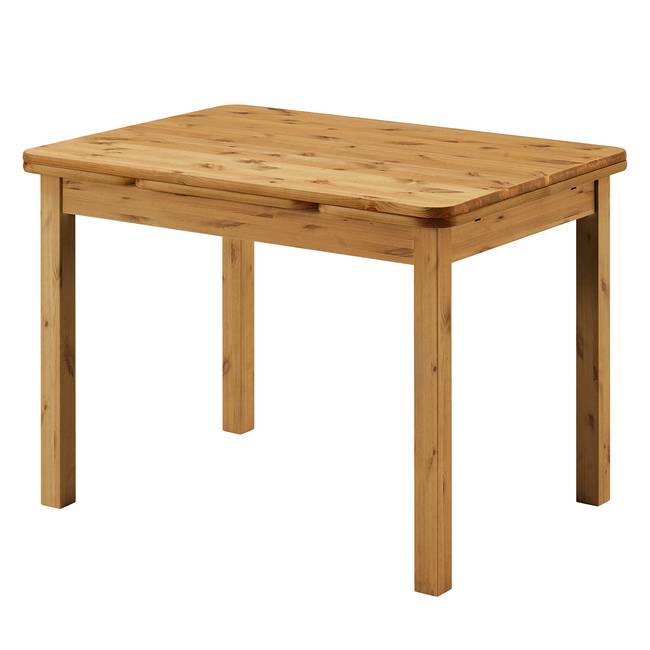 Esstisch mit Ansteckplatten 104 x 77 cm Braun/Kiefer