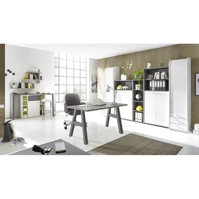 Schreibtisch Leeton I 140cm Grau/Anthrazit
