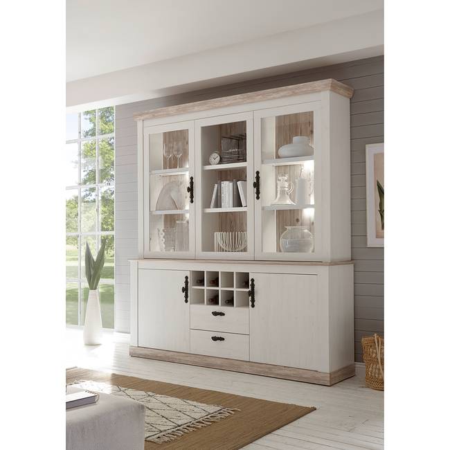 Buffet 183 x 205 x 44cm Weiß