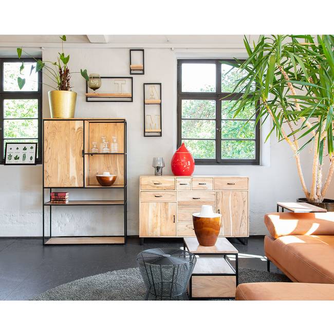 Highboard 105 x 160 x 35cm Braun