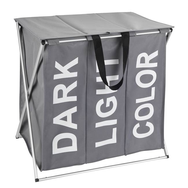 Wäschesammler I 57 x 57 x 38cm Grau