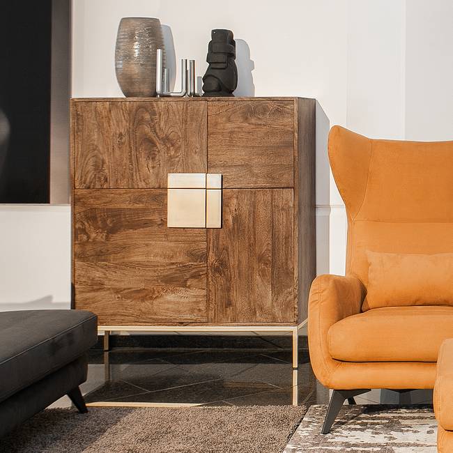 Kommode 100 x 118 x 38cm Braun