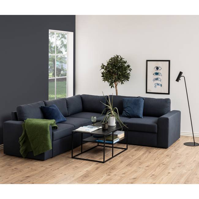 Couchtisch II 90 x 45 x 60cm Schwarz/Schwarz