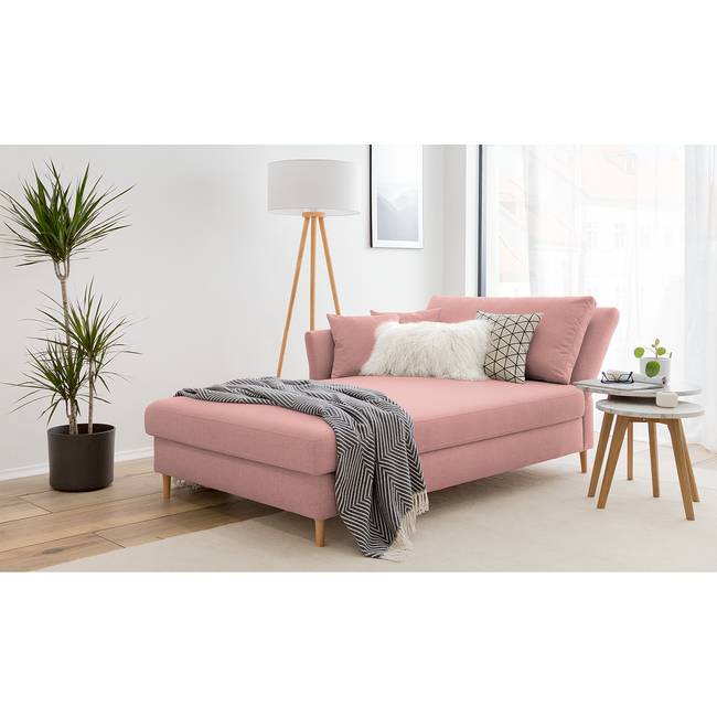 Recamiere Hillarys II Pink/Mauve Webstoff 110cm Ausrichtung rechts Skandi