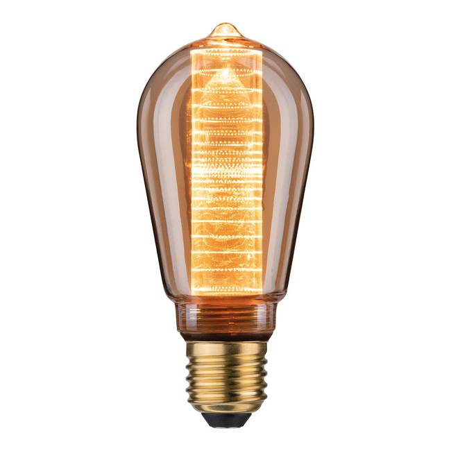 LED-Leuchtmittel Vintage V Ø 6cm Gold