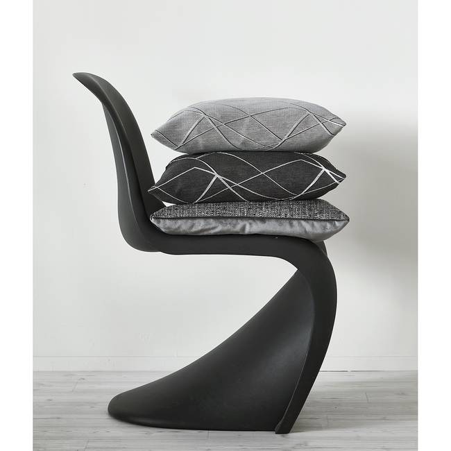 Dekokissen Alessio Grau/Grau 65 x 65cm Strukturstoff