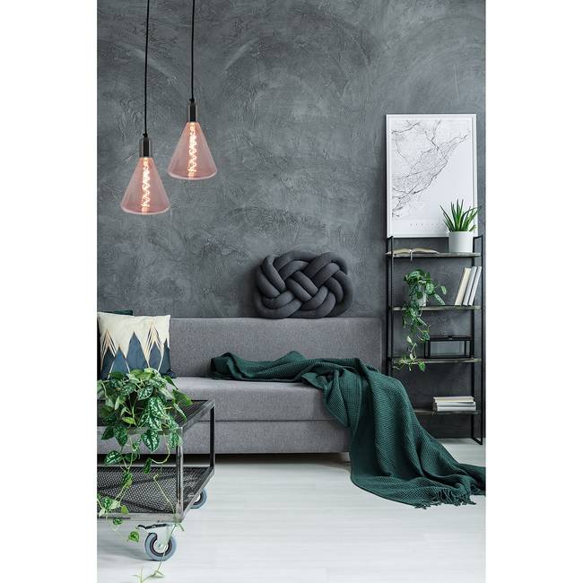 LED-Leuchtmittel Dilly II Ø 15cm Rot/Babyrosa