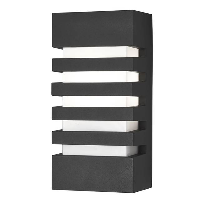 Wandleuchte Bisbee I 12 x 25 x 8cm Schwarz