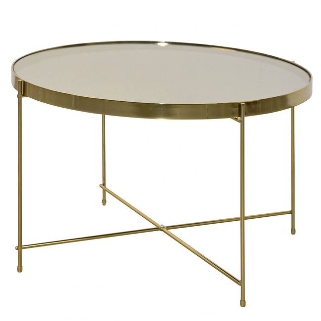 Couchtisch Noxon Ø 63cm Gold/Gold
