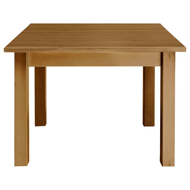 Esstisch Boston II 78 x 78 x 78cm Braun/Kiefer Laugenfarbig