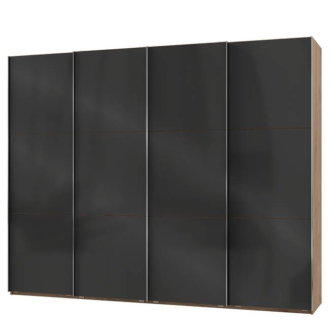 Schwebetürenschrank Level 36 C 300 x 236cm ohne Hochglanz Grau/Eiche Dekor