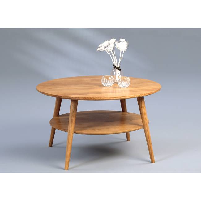 Couchtisch Okemos Ø 80cm Braun