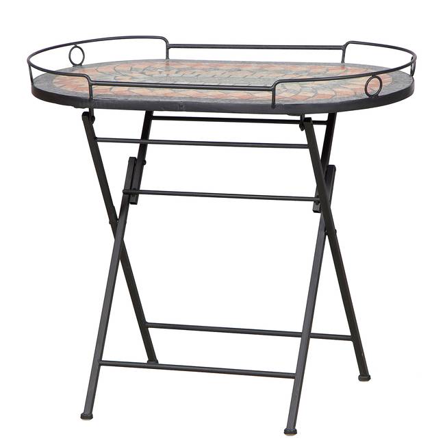 Beistelltisch Prato Stahl, pulverbeschichtet 68 x 60 x 41cm Multicolor