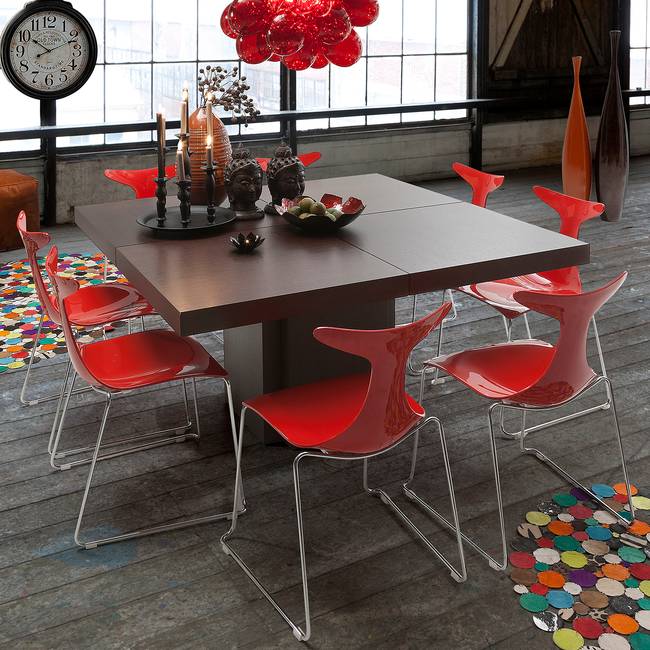 Esstisch Dusk I 130 x 130cm Braun