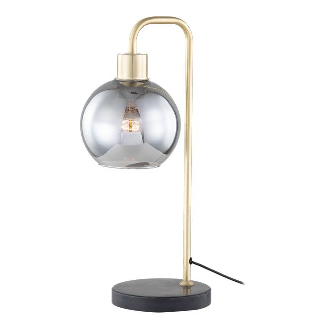 Tischleuchte Fulvy 23 x 44 x 17cm Glasart: Spiegelglas Material: Glas, Metall E27