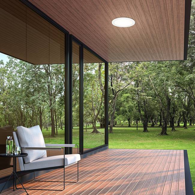 LED-Wandleuchte Frankfurt Ø 21cm Weiß