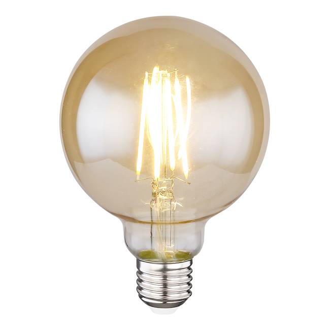 LED-Leuchtmittel Penllyn Ø 10cm Durchsichtig