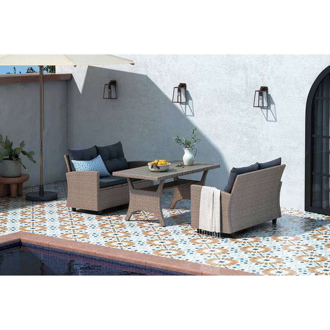 für | Gartensofas living Balkon Terrasse amber &